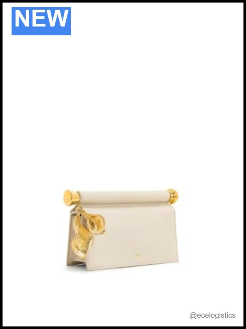 JW PEI Holly Metal Pendant Embellished Clutch Vegan Leather